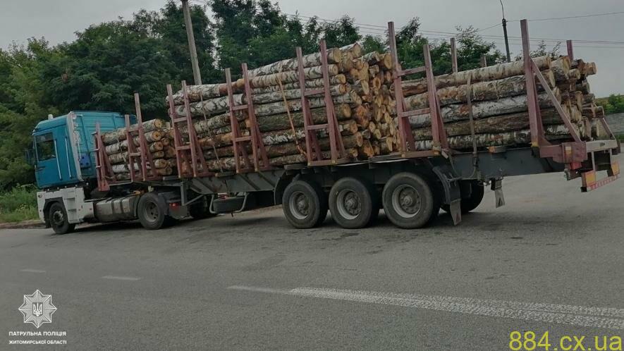 За добу на автодорогах Житомирщини виявили три випадки порушення правил перевезення лісопродукції За добу на автодорогах Житомирщини виявили три випадки порушення правил перевезення лісопродукції