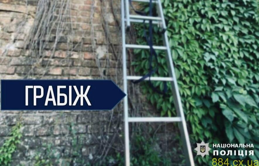 Забрав драбину та втік: у Житомирі поліцейські затримали причетного до пограбування чоловіка з інвалідністю