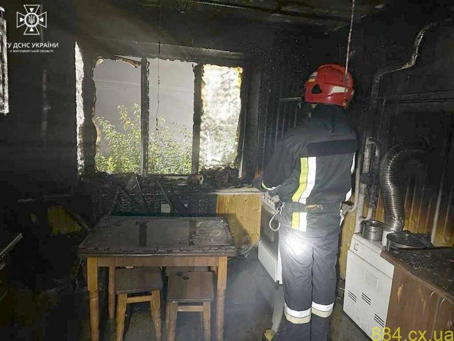 Житомирщина: рятувальники ліквідували пожежу у квартирі двоповерхівки — господаря оселі госпіталізовано Житомирщина: рятувальники ліквідували пожежу у квартирі двоповерхівки — господаря оселі госпіталізовано