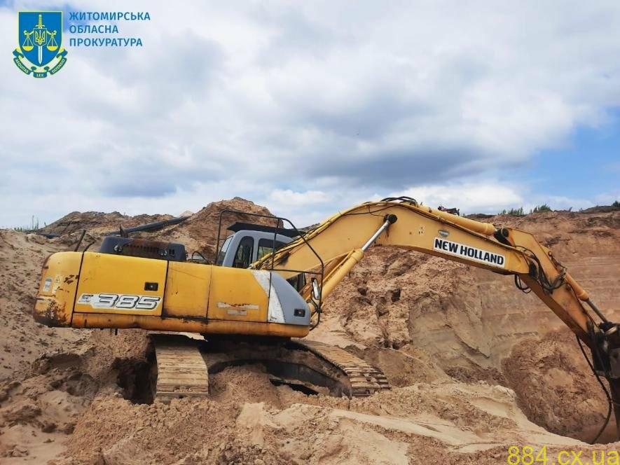 Заподіяння довкіллю шкоди на понад 21 млн грн — на Житомирщині групі осіб повідомили про підозру у незаконному видобуванню піску Заподіяння довкіллю шкоди на понад 21 млн грн — на Житомирщині групі осіб повідомили про підозру у незаконному видобуванню піску